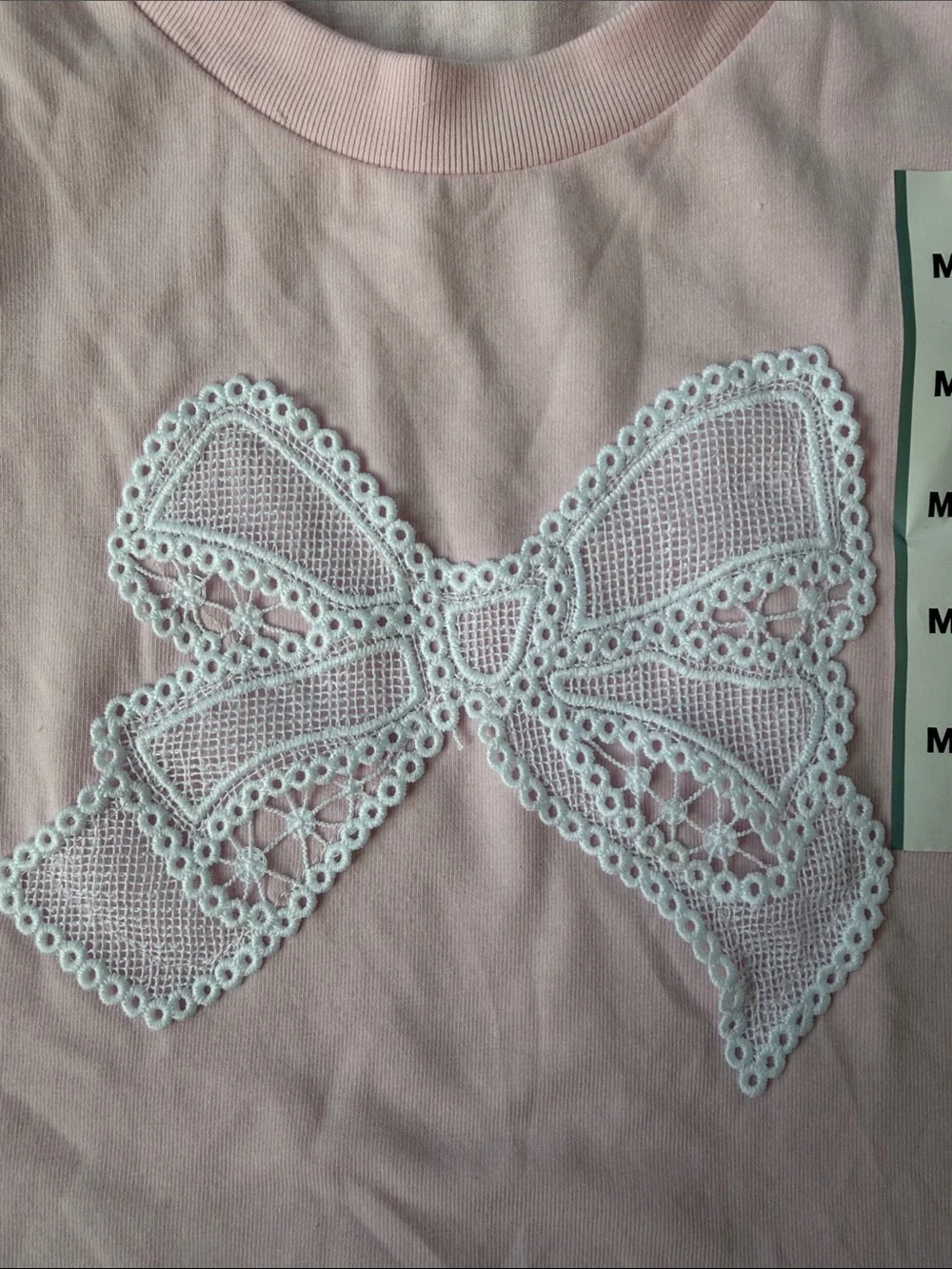 LOVESHACKFANCY Cottagecore T-Shirt & Short Set Pink Bundle Girls Lounge Med NWT